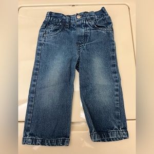 Brooklyn Girl Blue Jeans Elastic Back Waist Pull On 12mos EUC